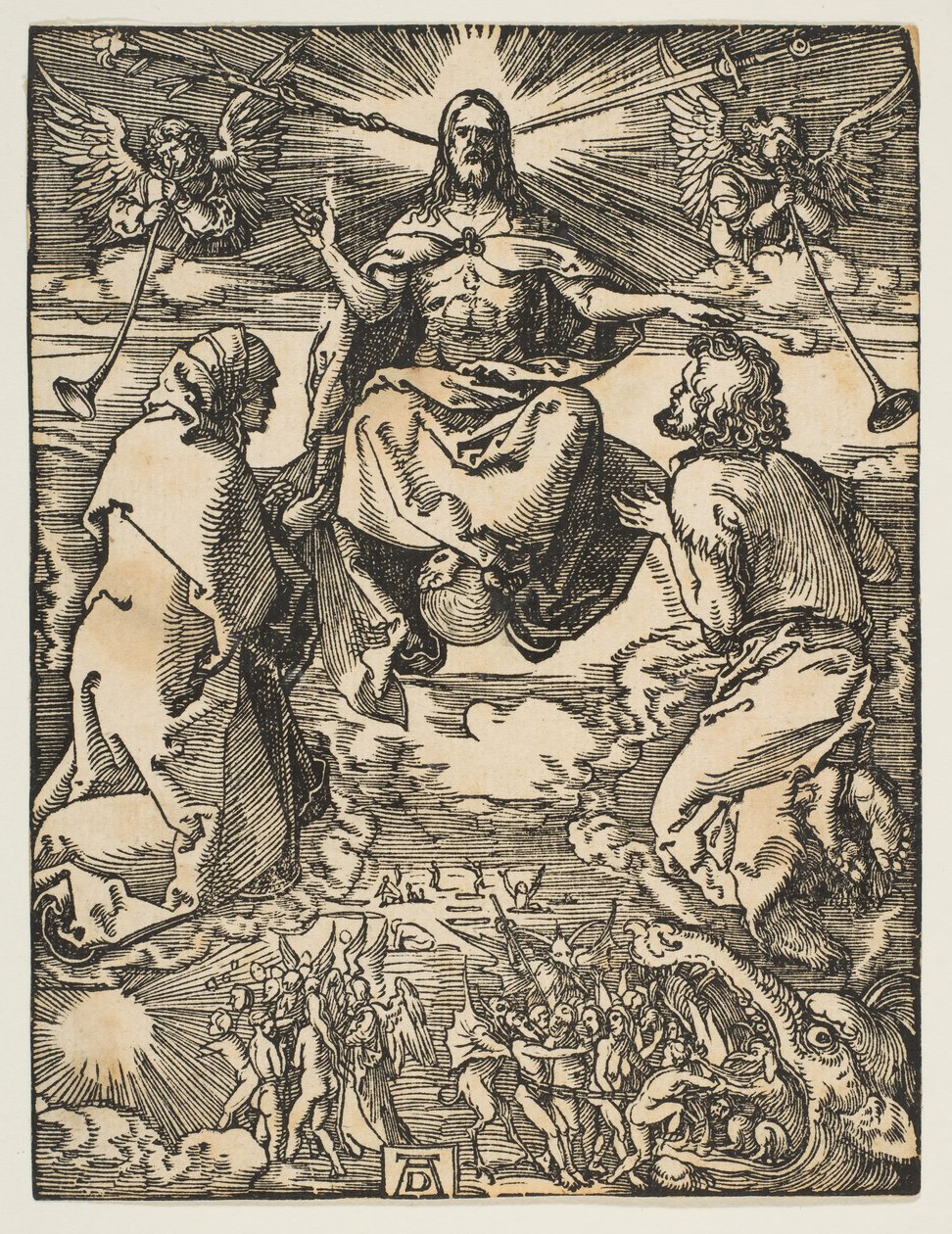 Den sidste dom, fra Den lille lidenskab, ca. 1510. af Albrecht Dürer