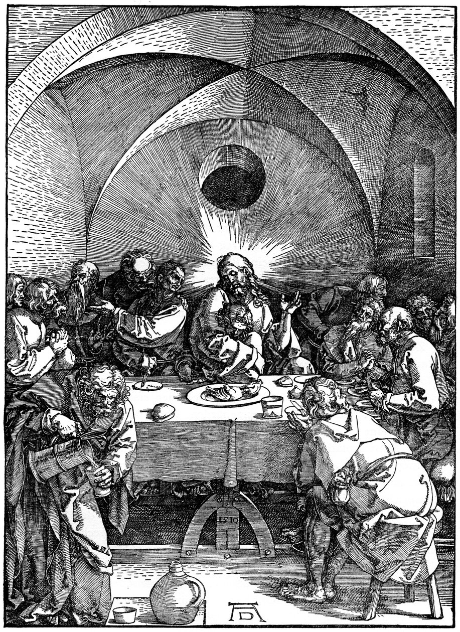 Den sidste nadver fra serien Great Passion, c1510, 1936 af Albrecht Dürer