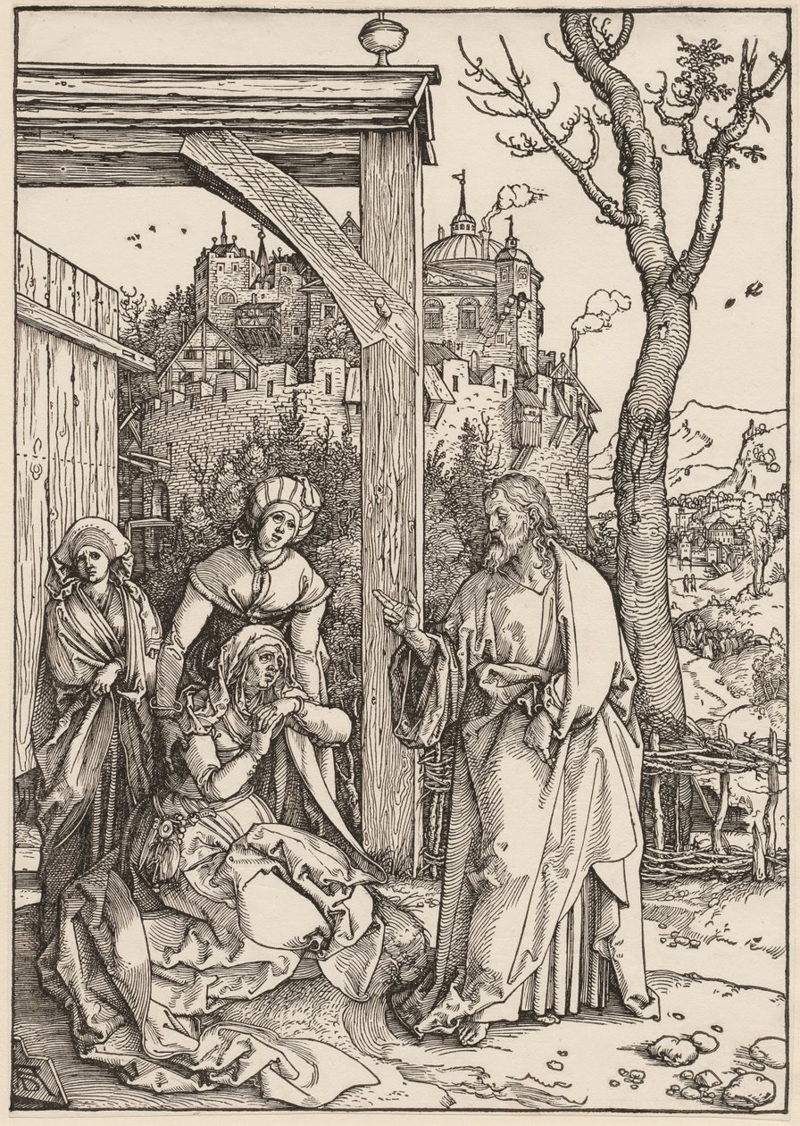 Jomfru Marias liv: Kristus tager afsked med sin mor af Albrecht Dürer