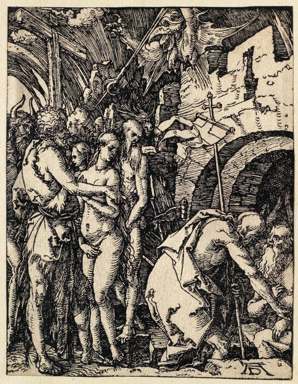 Den lille passionshistorie: Kristus i limbo af Albrecht Dürer