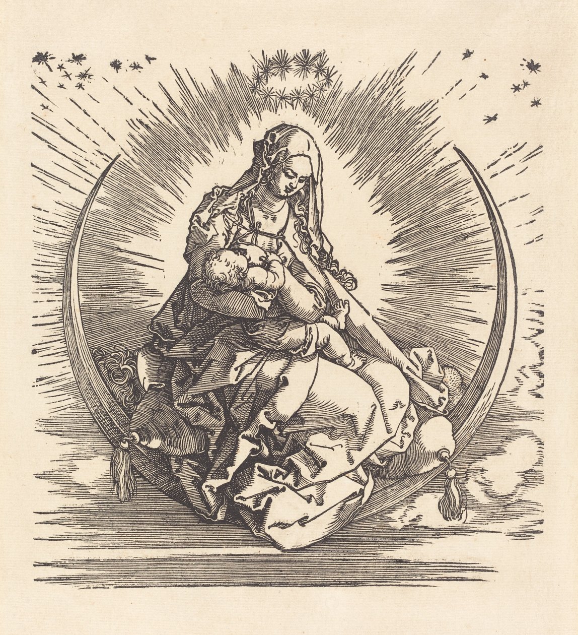 Madonnaen på Halvmånen, 15101511. af Albrecht Dürer