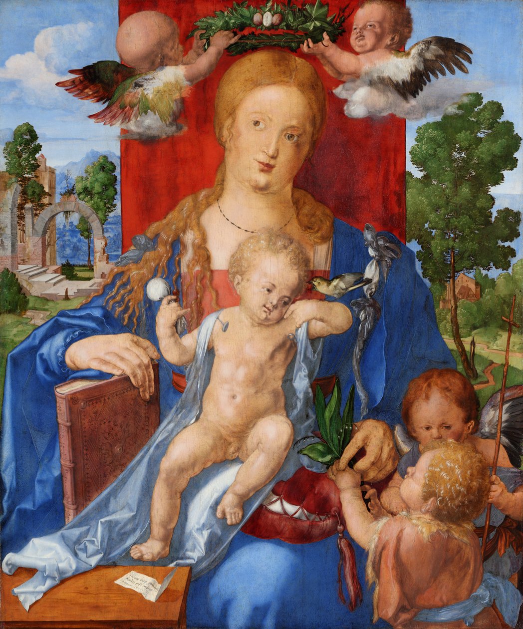 Madonnaen med sisken af Albrecht Dürer