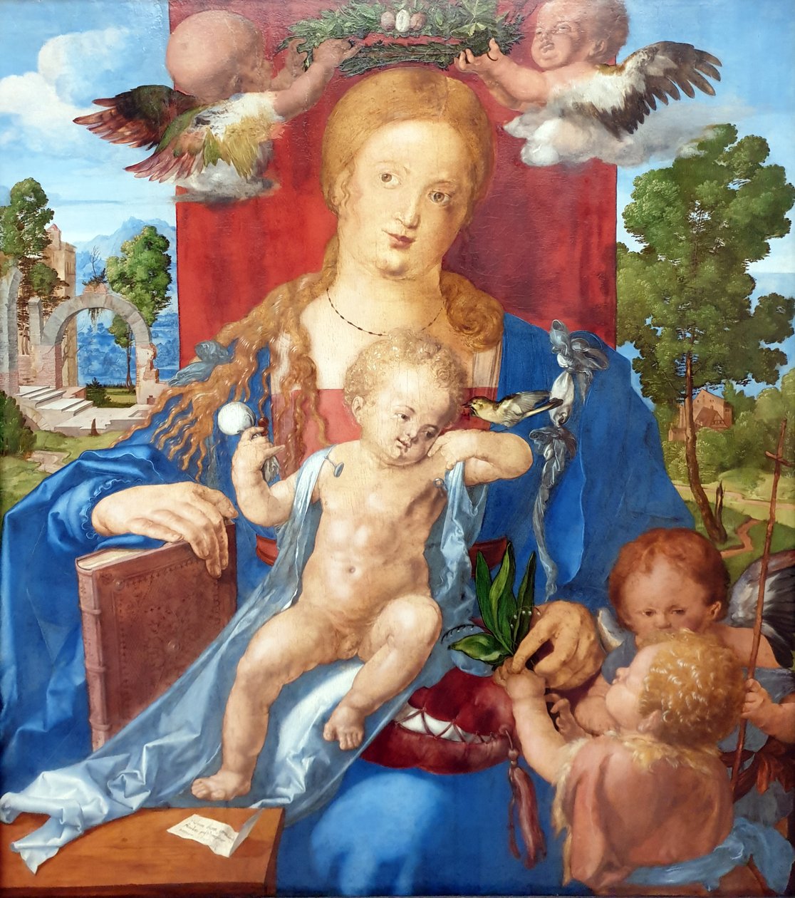Madonnaen med sisken af Albrecht Dürer