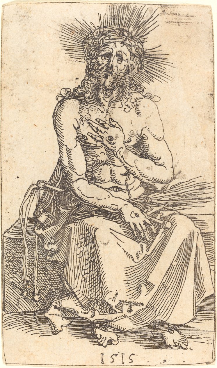 Sorgernes Mand siddende af Albrecht Dürer
