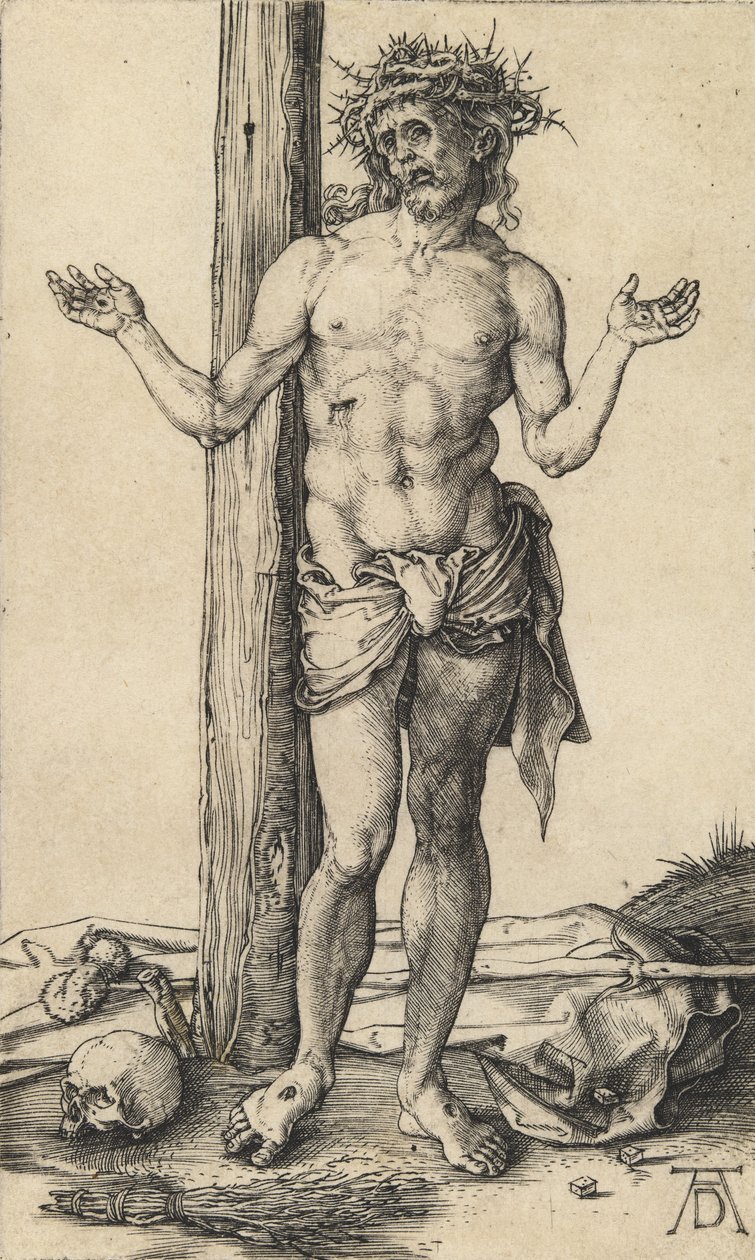 Sorgernes mand med udstrakte arme, ca. 1500. af Albrecht Dürer