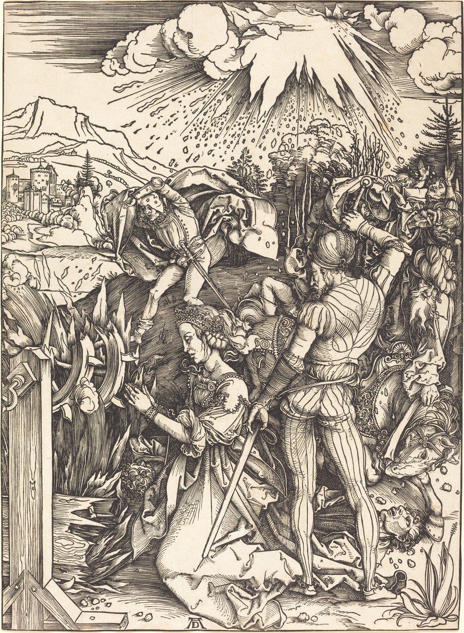 Sankt Katarinas martyrium af Albrecht Dürer