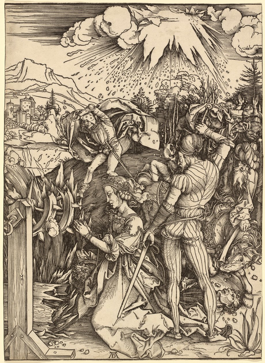Sankt Katarinas martyrium af Albrecht Dürer