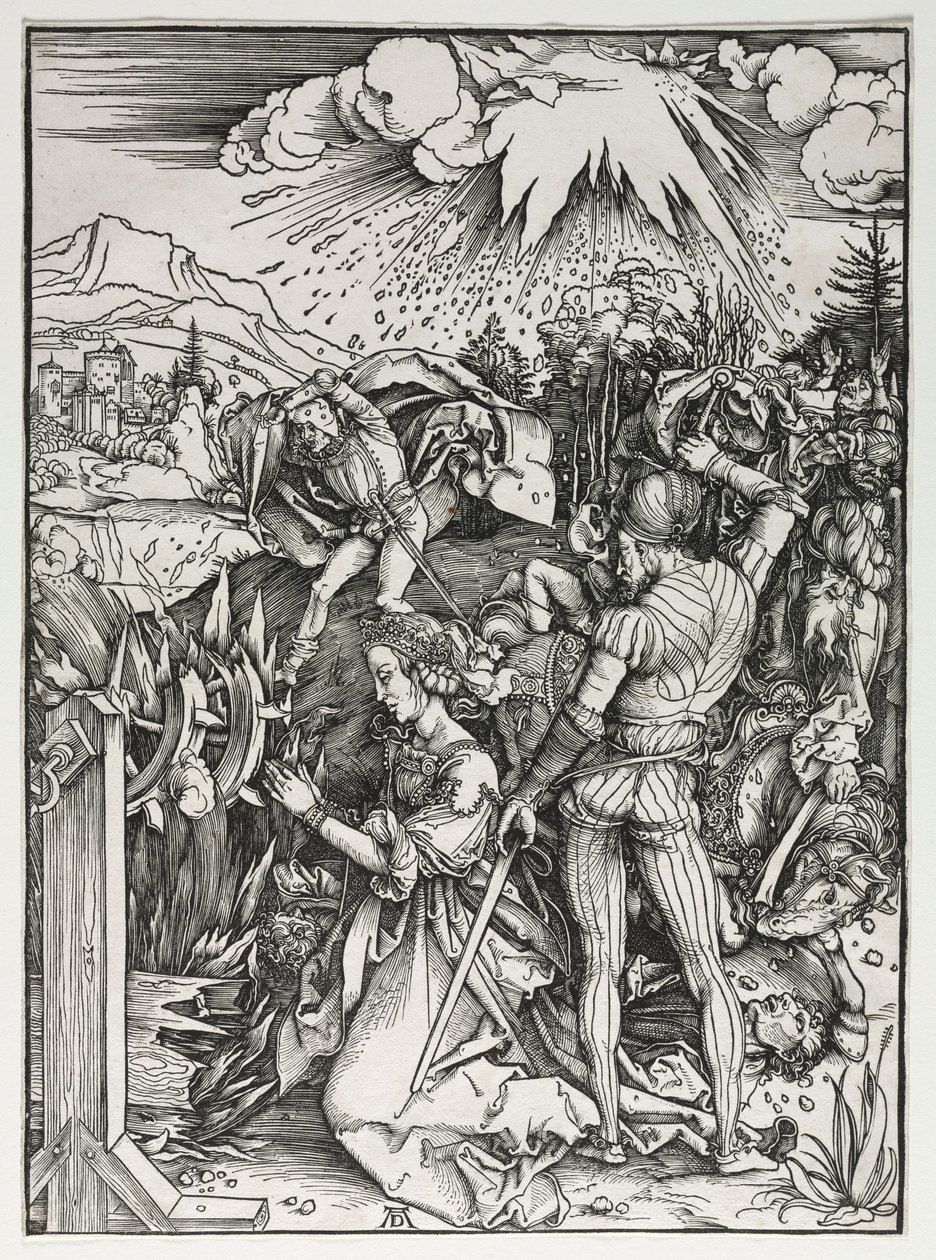 Sankt Katarina af Alexandrias martyrium, ca. 1497. af Albrecht Dürer