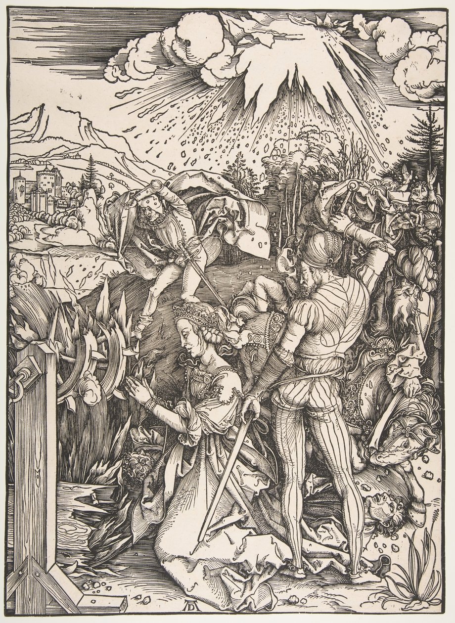 Sankt Catherines martyrium.n.d. af Albrecht Dürer