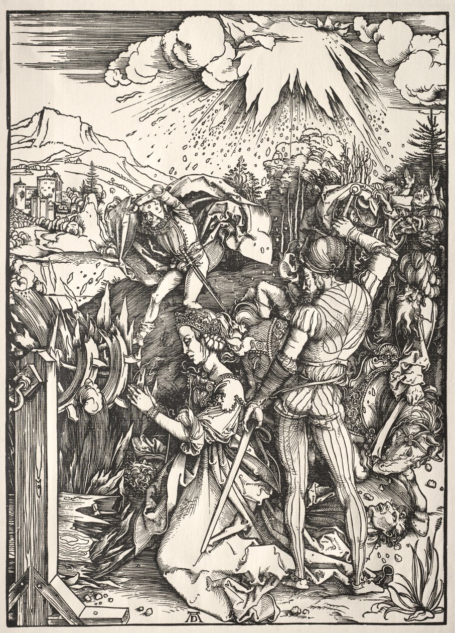 Den hellige Katarinas martyrium af Albrecht Dürer