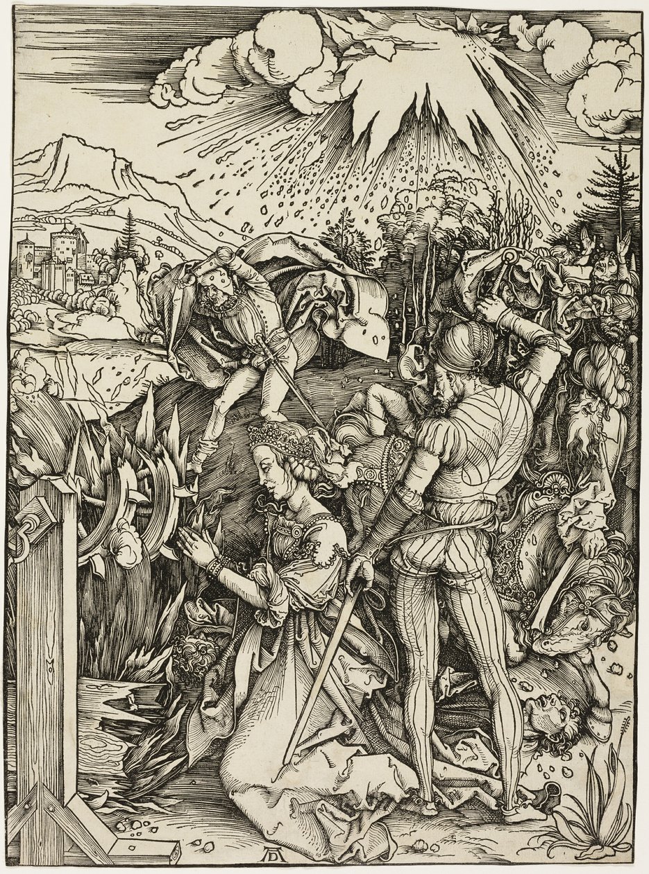 Den hellige Katarinas martyrium af Albrecht Dürer