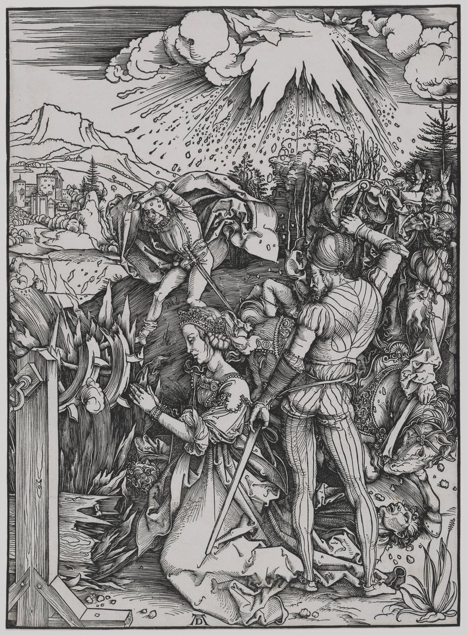 Sankt Katharinas martyrium af Albrecht Dürer