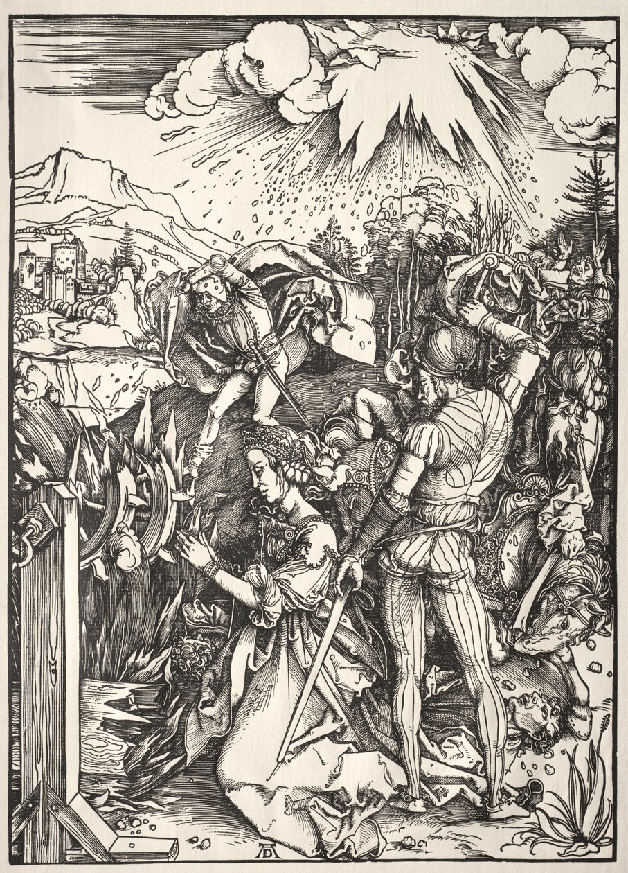 Den hellige Katarinas martyrium. af Albrecht Dürer