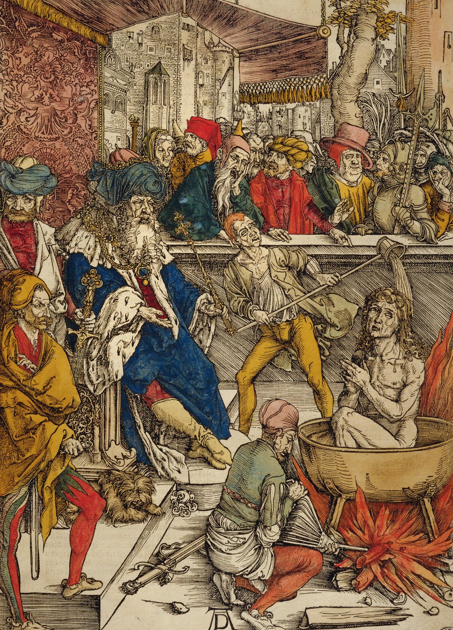 The Martyrdom of St. John, 1498 (farvetræsnit) af Albrecht Dürer