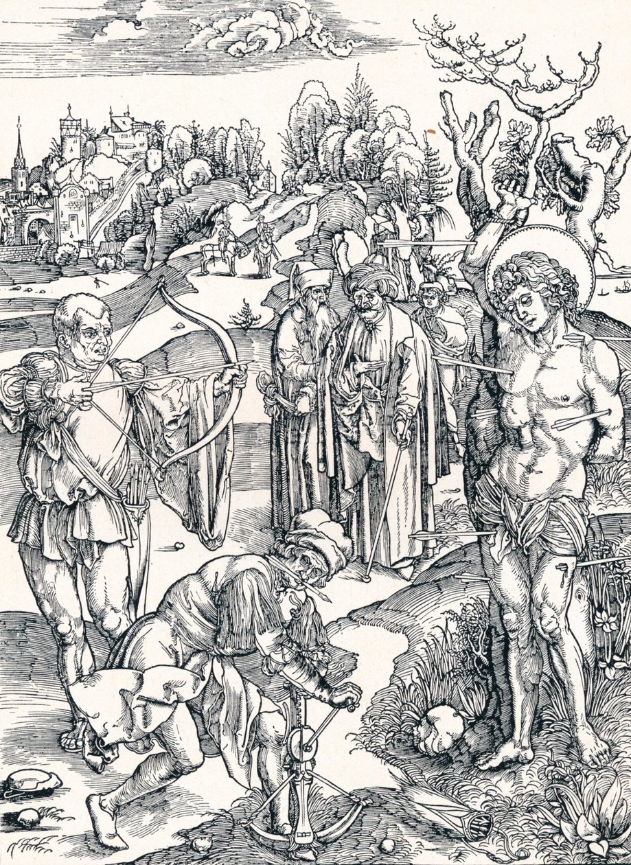 Sankt Sebastians martyrium, c1495 1906 af Albrecht Dürer