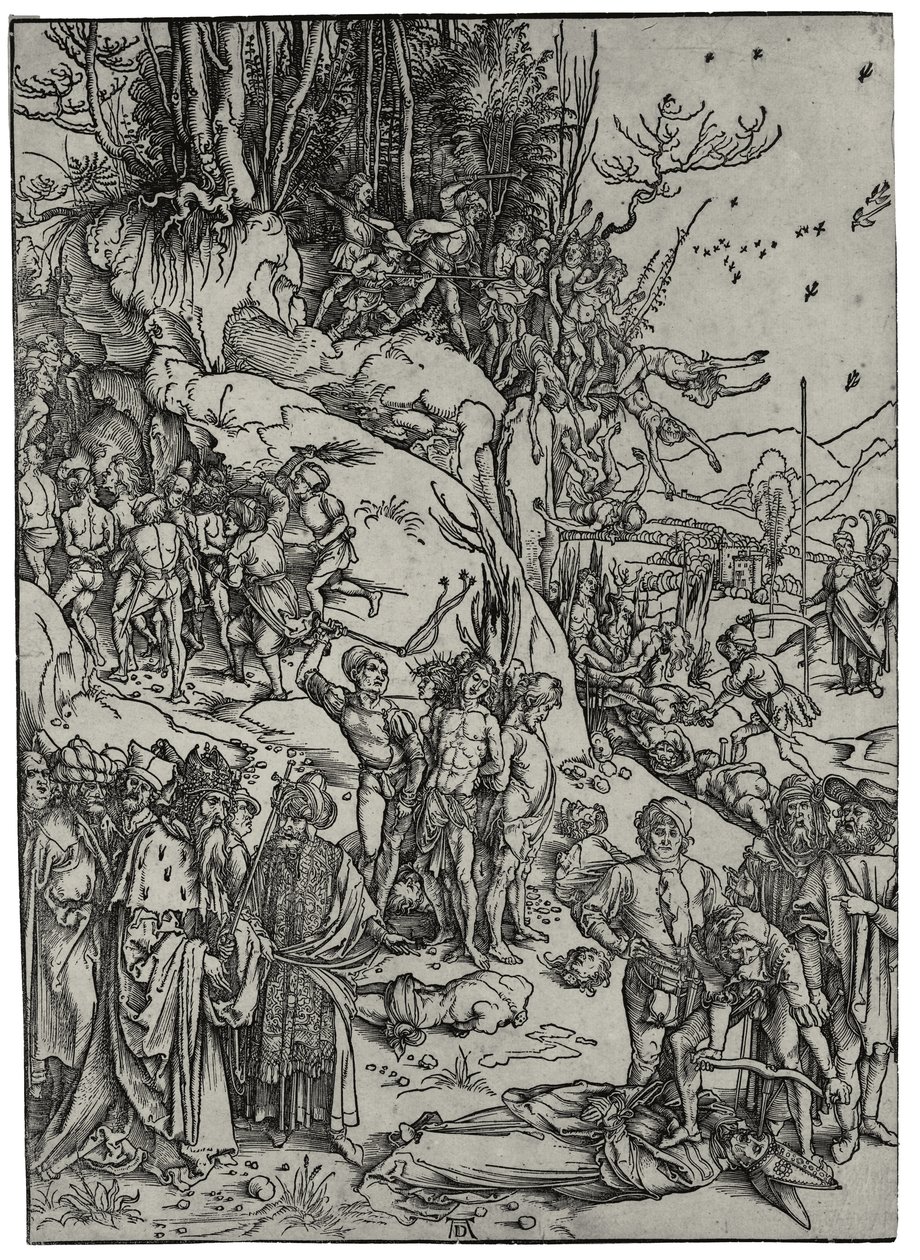 De ti tusinds martyrium, 1497 af Albrecht Dürer