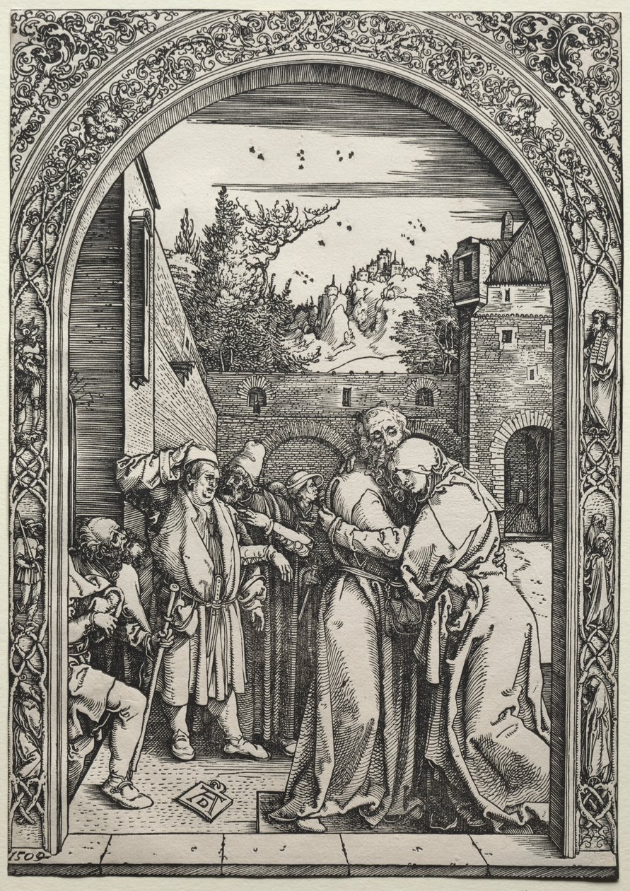 Mødet mellem Joachim og Anna ved Den Gyldne Port, 1504. af Albrecht Dürer