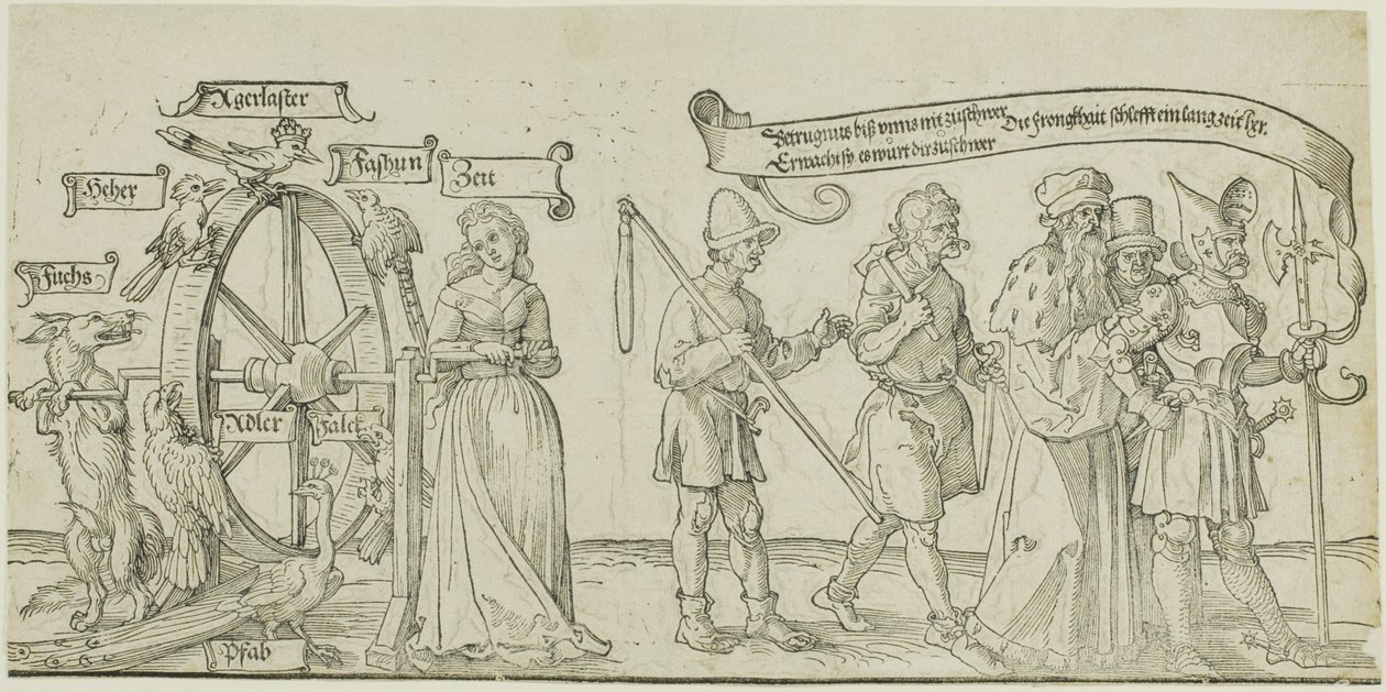 Michelfeldt-tapetet (Allegori om social uretfærdighed), første del af tre af Albrecht Dürer
