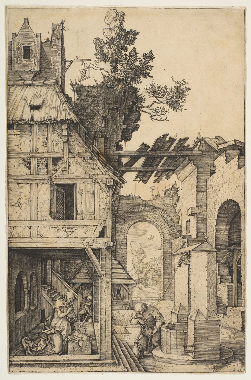 Fødselen, 1504. af Albrecht Dürer
