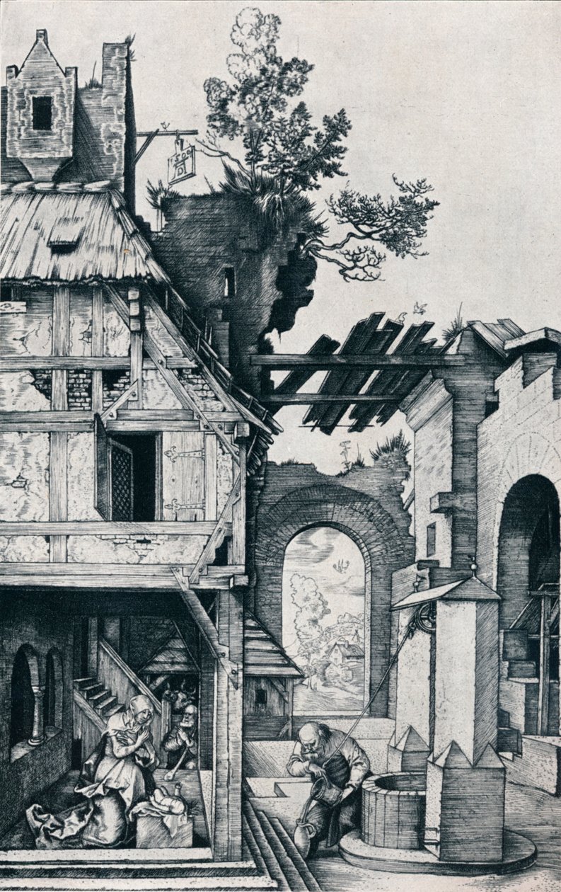 Fødselen, 1504 1906 af Albrecht Dürer