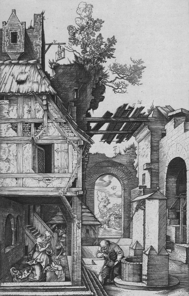 Fødselen, 1504, 1906 af Albrecht Dürer