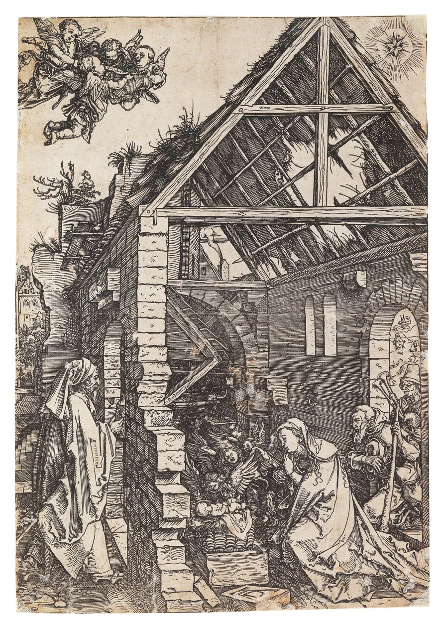 The Nativity of Christ, fra serien The Life of the Virgin, ca 1503. af Albrecht Dürer