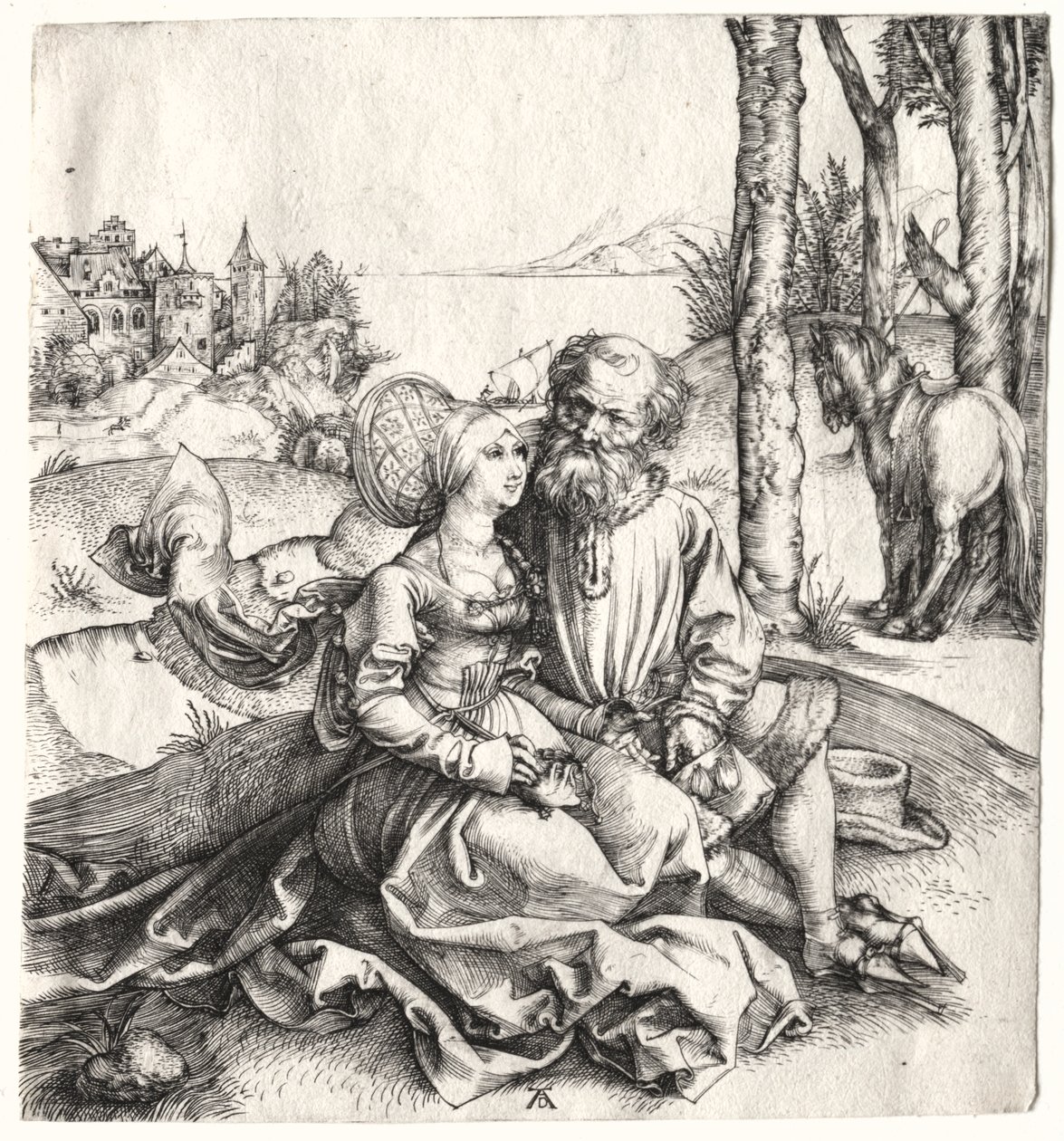 Tilbuddet om kærlighed (eller det dårligt udvalgte par) af Albrecht Dürer