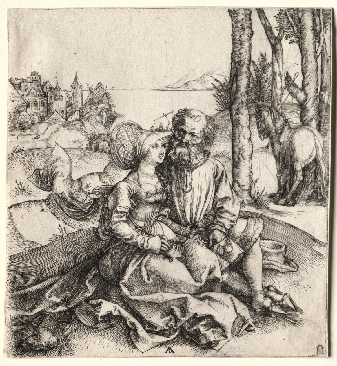 Tilbuddet om kærlighed (eller det dårligt udvalgte par) af Albrecht Dürer