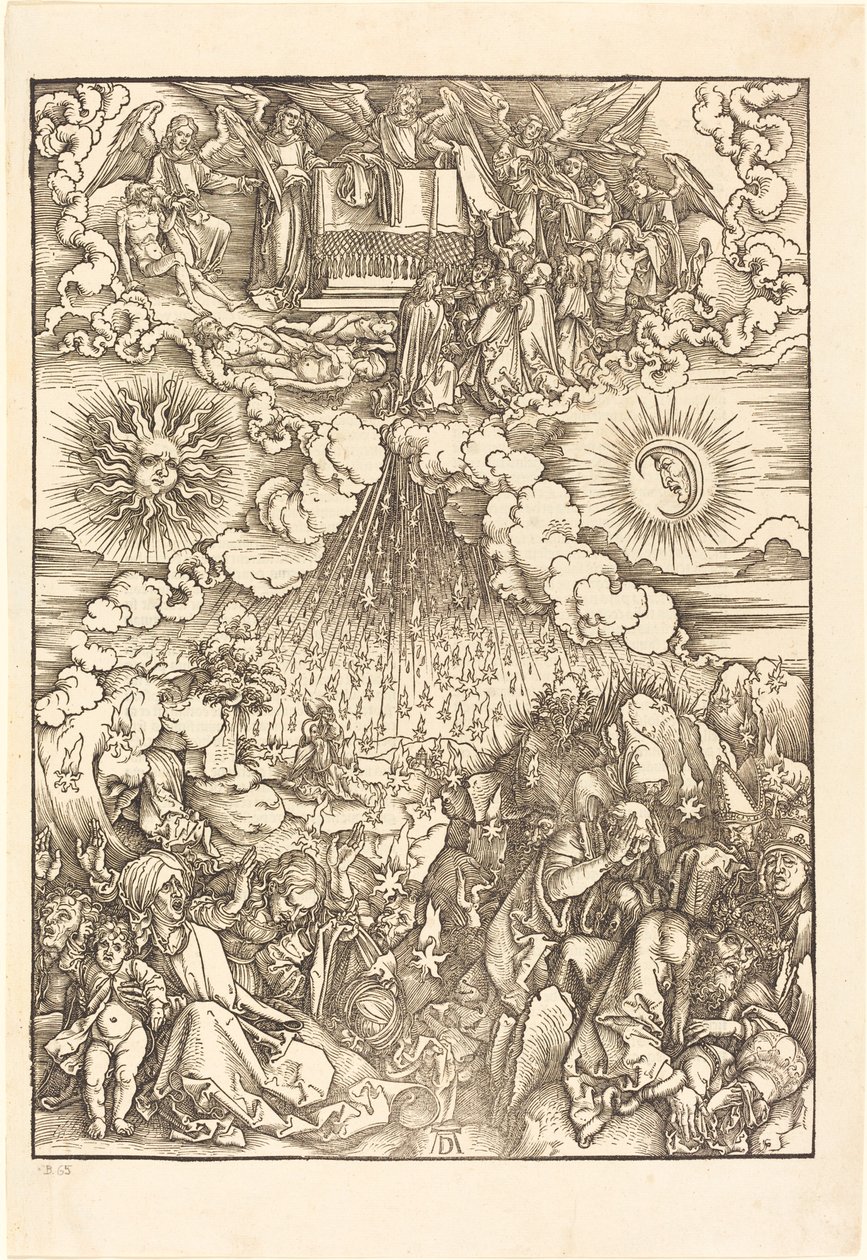 Åbningen af det femte og sjette segl af Albrecht Dürer