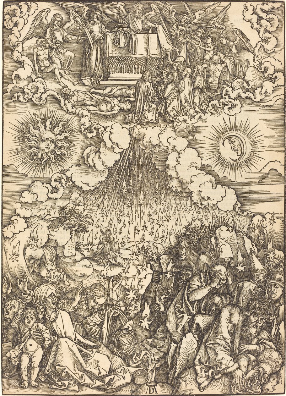 Åbningen af det femte og sjette segl af Albrecht Dürer