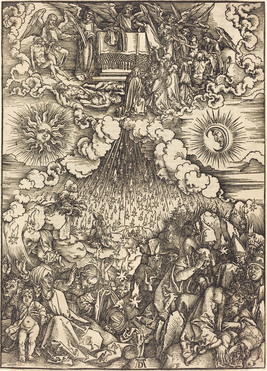 Åbningen af det femte og sjette segl af Albrecht Dürer