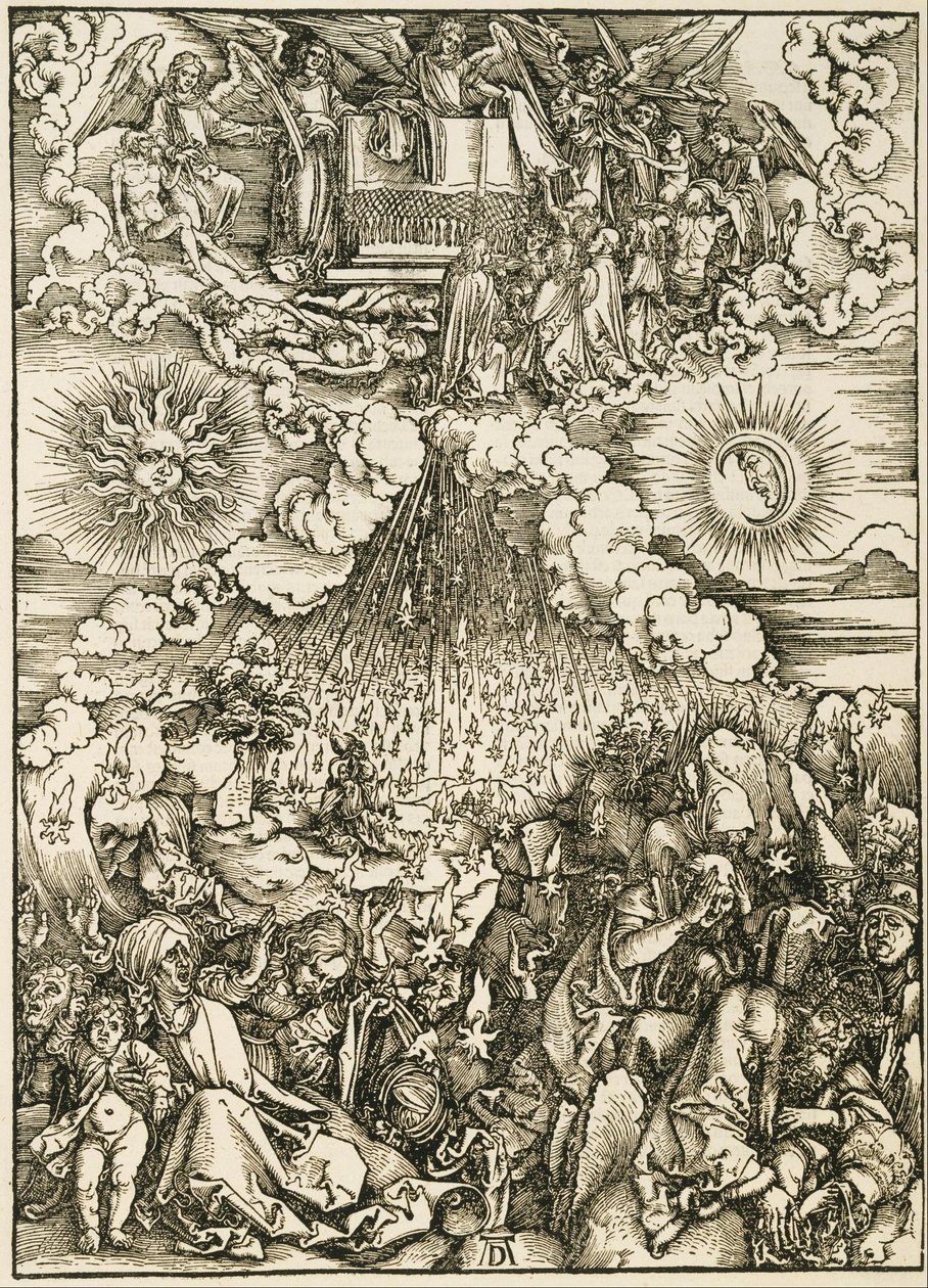 Åbningen af det femte og sjette segl af Albrecht Dürer