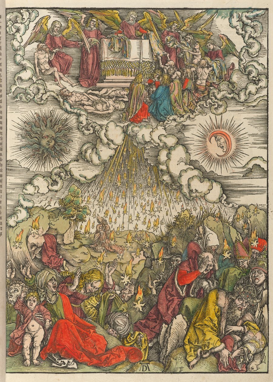 Åbningen af det femte og sjette segl af Albrecht Dürer