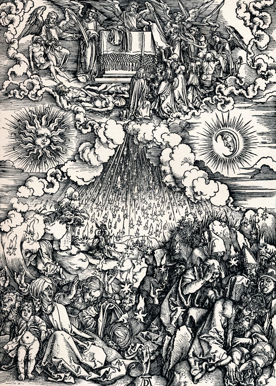 Åbningen af det femte og sjette segl, 1498 1906 af Albrecht Dürer