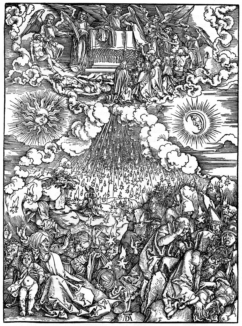 Åbningen af det femte og sjette segl, 1498, 1936 af Albrecht Dürer