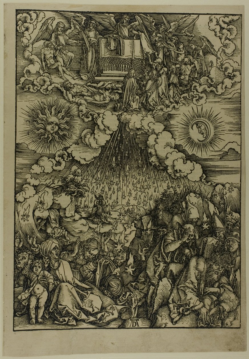 Åbningen af det femte og sjette segl, fra Apokalypsen af Albrecht Dürer