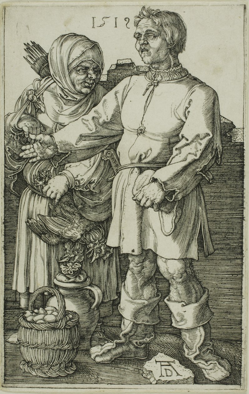 Bonden og hans Hustru på Marked af Albrecht Dürer