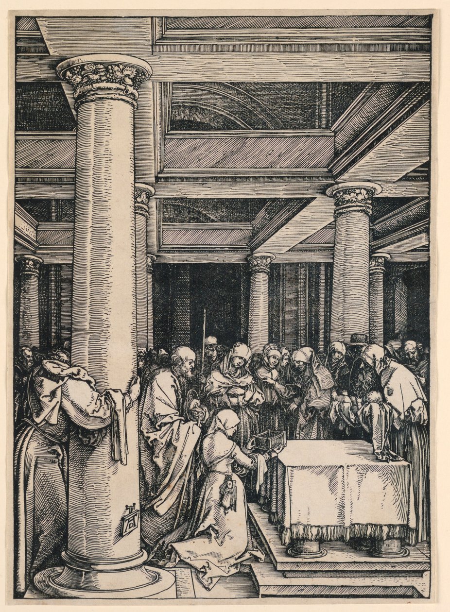 Præsentationen i templet. fra serien Life of the Virgin af Albrecht Dürer