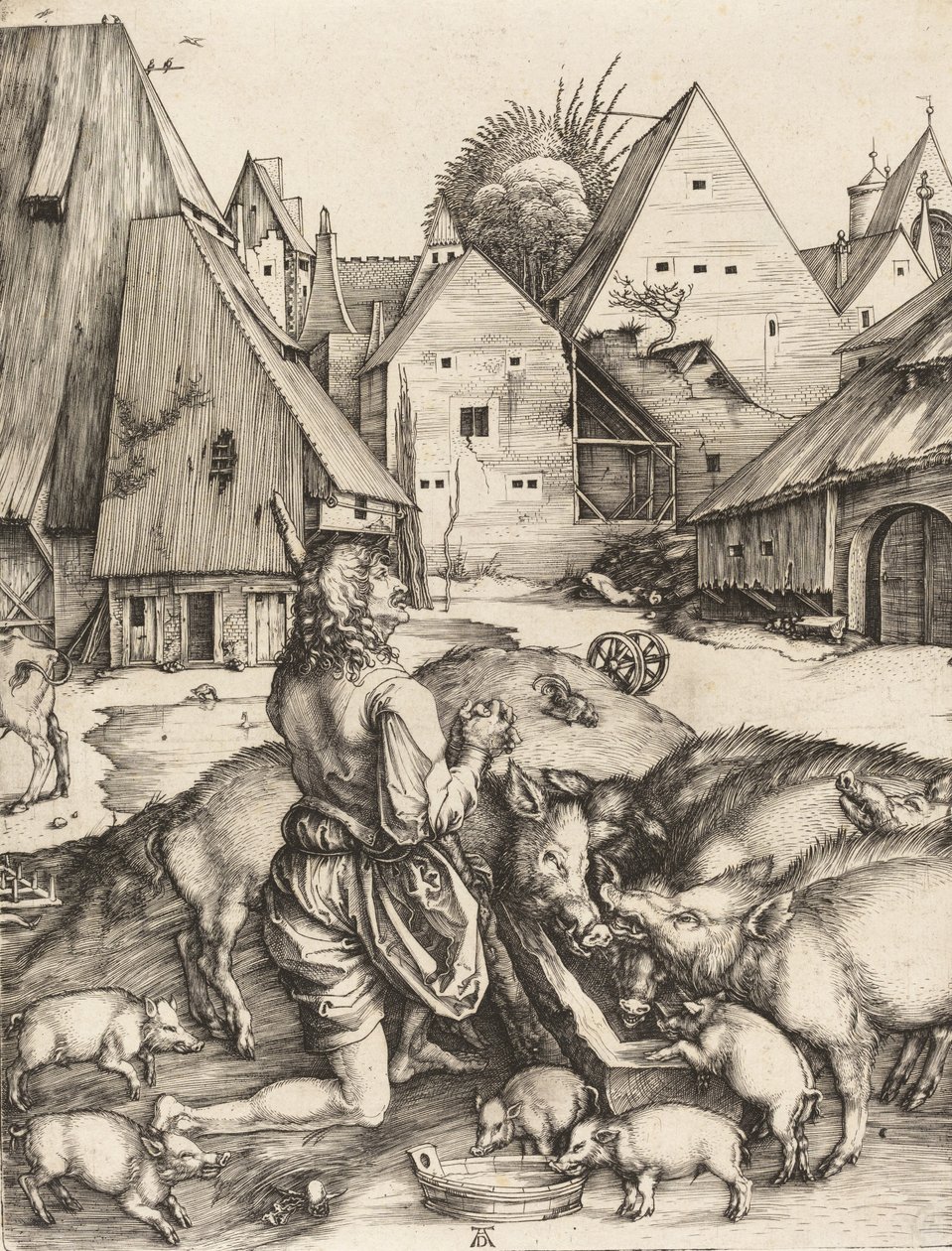 Den fortabte søn, ca. 1496. af Albrecht Dürer
