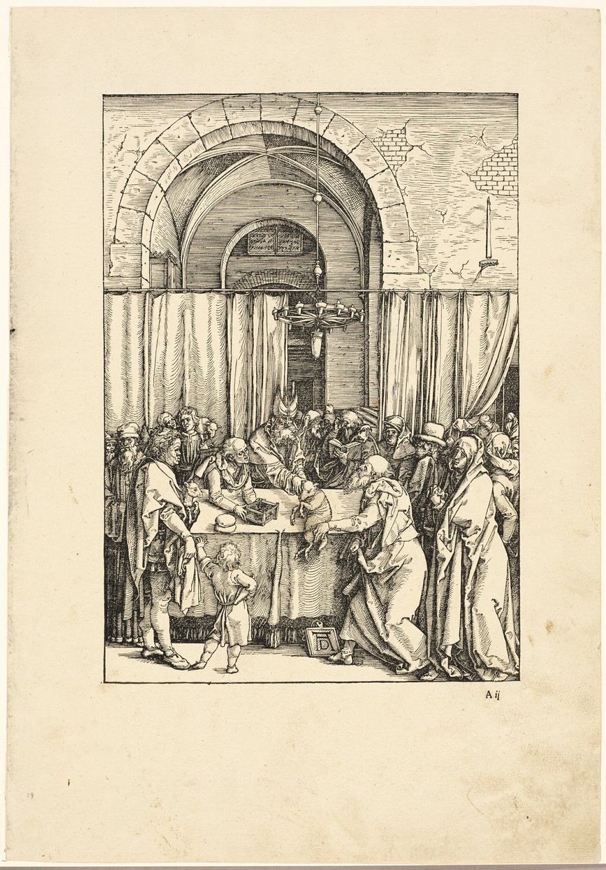 Afvisningen af Joachims offer, fra The Life of the Virgin af Albrecht Dürer