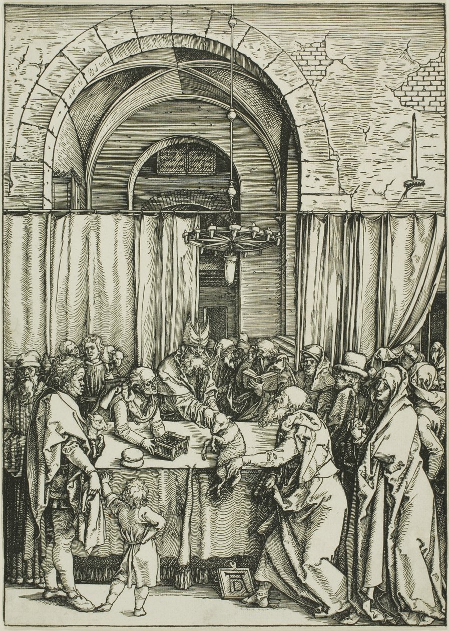 Afvisningen af Joachims offer, fra The Life of the Virgin af Albrecht Dürer
