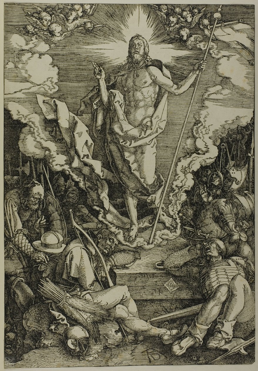 Opstandelsen, fra Den store lidenskab af Albrecht Dürer