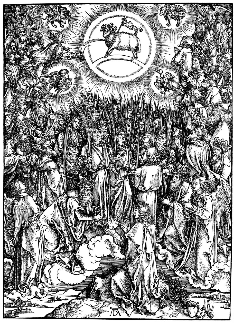 Johannes-apokalypsens åbenbaring, c1498 af Albrecht Dürer