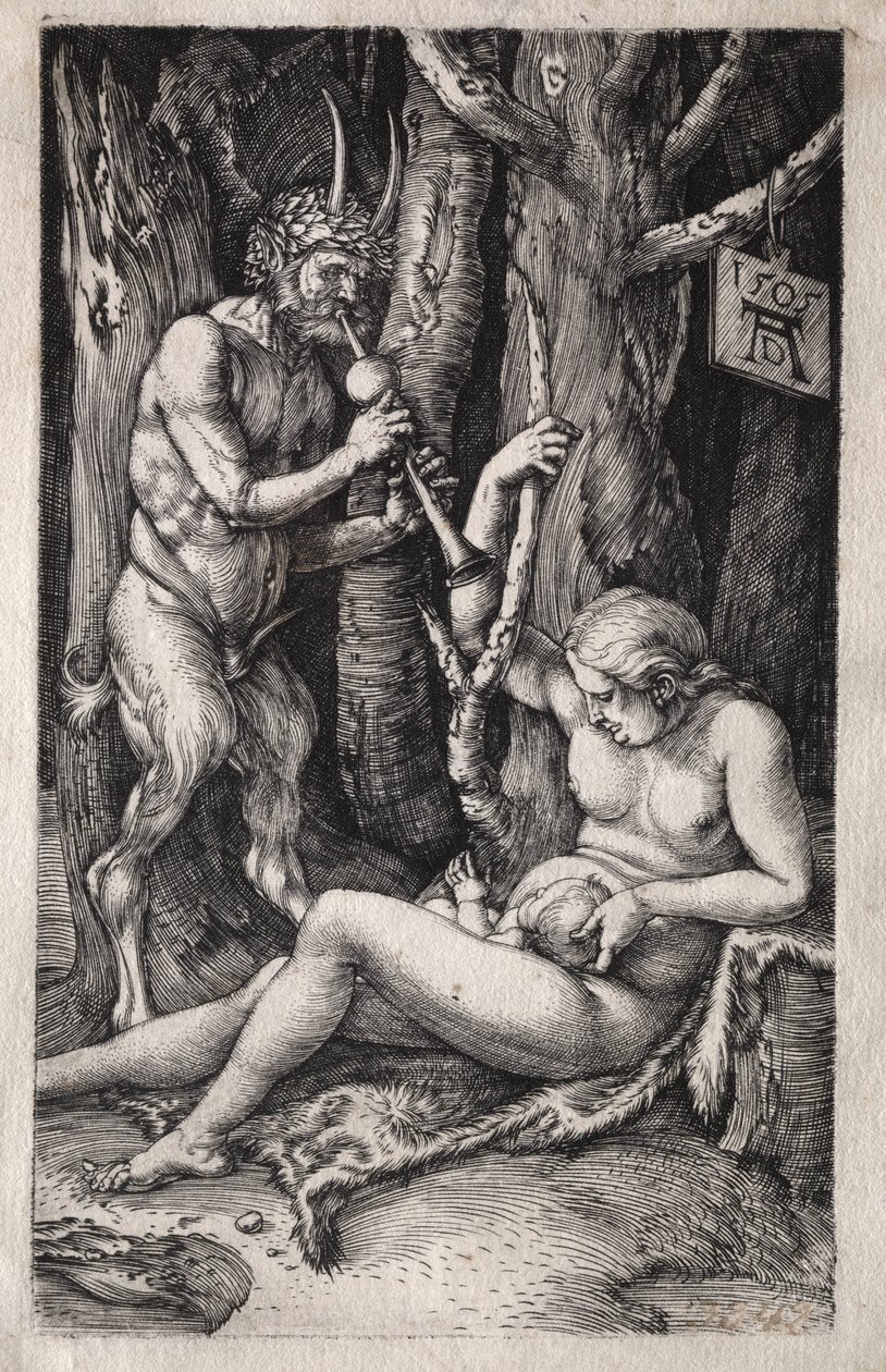 Satyrfamilien, 1505. af Albrecht Dürer