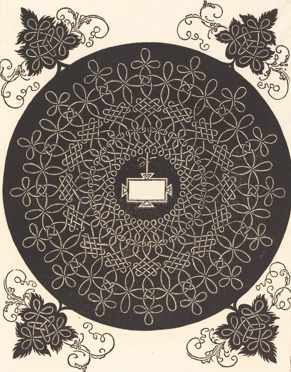 Den anden knude med en aflang tablet, sandsynligvis 15061507. af Albrecht Dürer