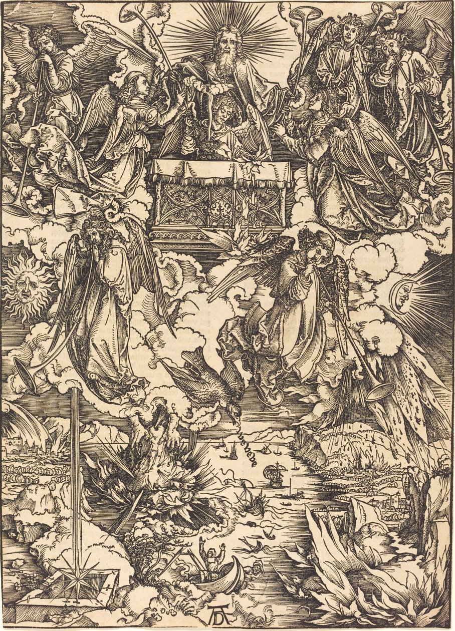 De syv engle med trompeterne af Albrecht Dürer