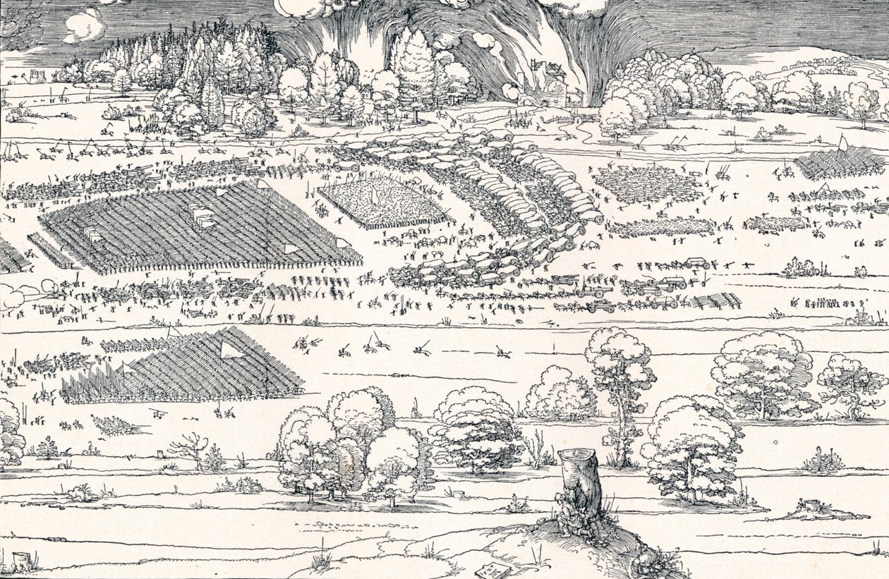 Belejringen af en fæstning II, 1527 1906 af Albrecht Dürer