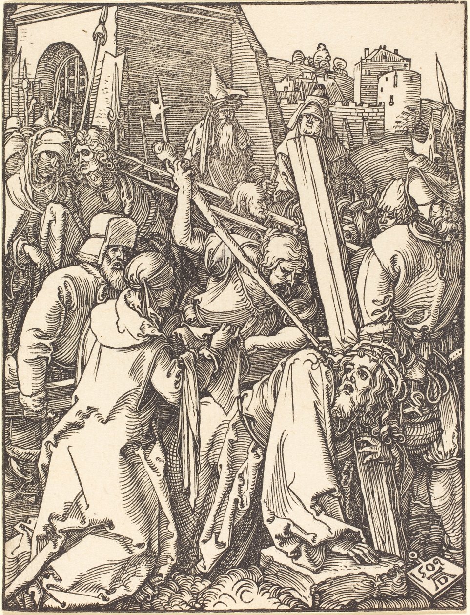 Den lille lidenskab:  Kristus bærer korset af Albrecht Dürer