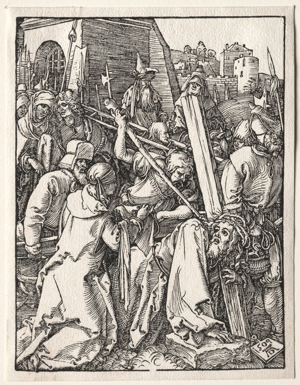 Den lille lidenskab: Kristus bærer korset, 1509. af Albrecht Dürer