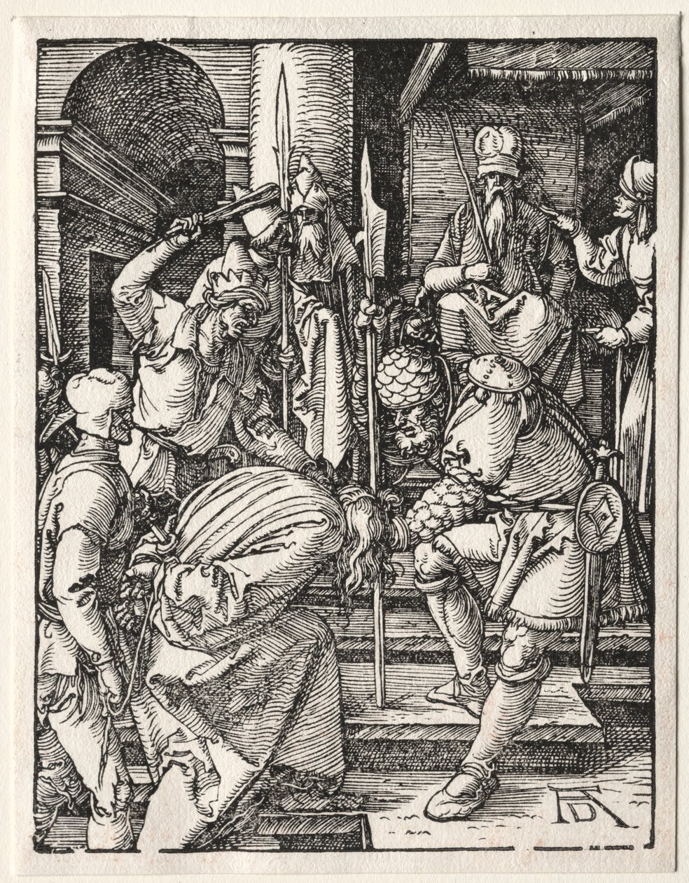 Den lille lidenskab: Kristus før Annas, 1509-1511. af Albrecht Dürer